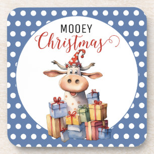 Dessous-de-verre Vache de Noël Pun