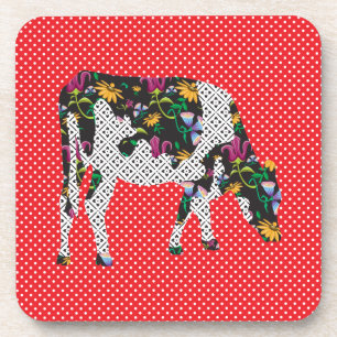 Dessous-de-verre Vache frisonne, koe de Friese