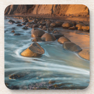 Dessous-de-verre Vague le long de la plage, Californie