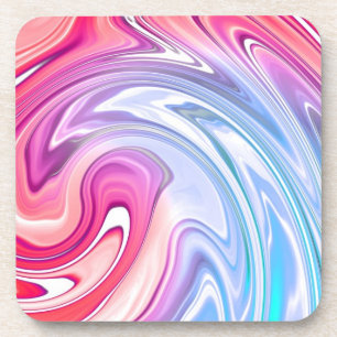 Dessous-de-verre Vagues de couleur marbre