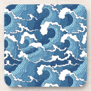 Dessous-de-verre Vagues de résumé
