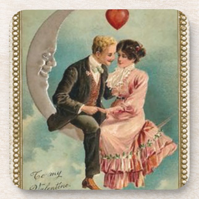 Dessous-de-verre valentines victoriennes (Devant)