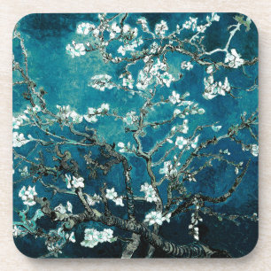 Dessous-de-verre Van Gogh Almond Blossoms : Turquoise foncé