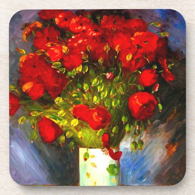 Dessous-de-verre Van Gogh Red Poppies (Devant)