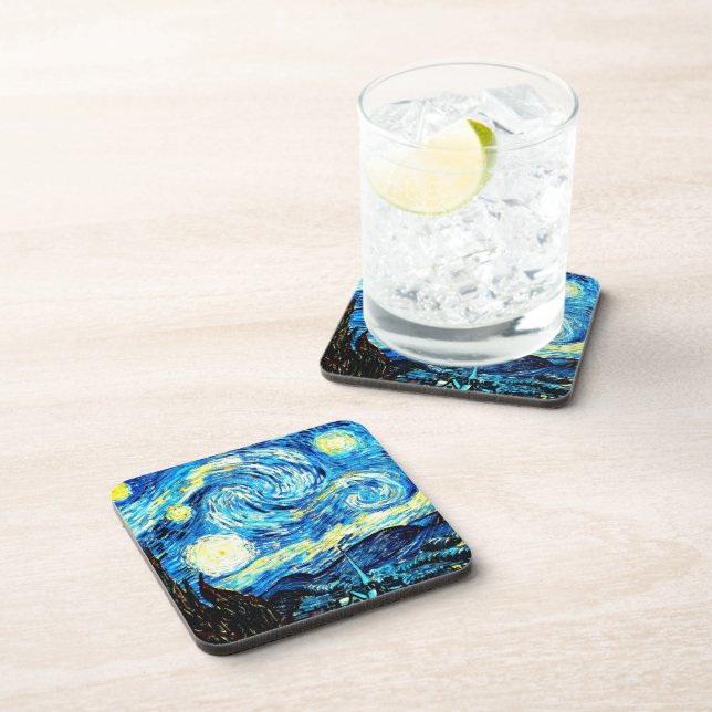 Dessous-de-verre Van Gogh, Starry Night, (Côté Droit)