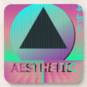 Dessous-de-verre vaporwave aesthetic