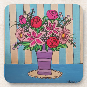 Dessous-de-verre Vase pourpre