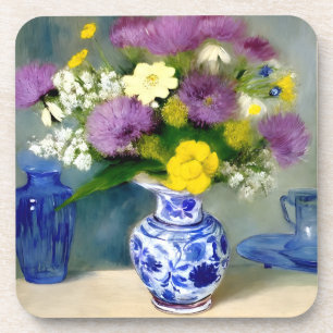 Dessous-de-verre Vase tranquille des fleurs Imprimer