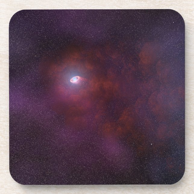 Dessous-de-verre Vent Pulsar D'Une Étoile Neutron. (Devant)