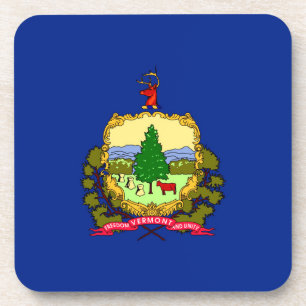 Dessous-de-verre Vermont State Flag Design Decor