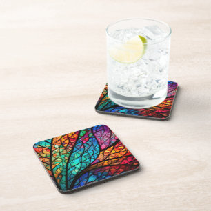 Dessous-de-verre Verre Abstrait en plastique dur