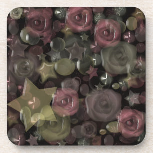 Dessous-de-verre Verre, étoiles, fleurs carreaux céramique