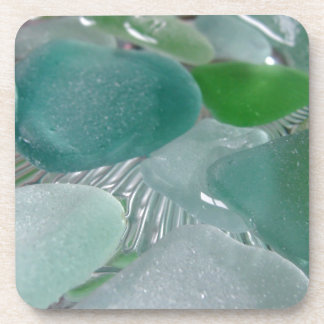 Dessous-de-verre Verre vert de mer verte de vibrations