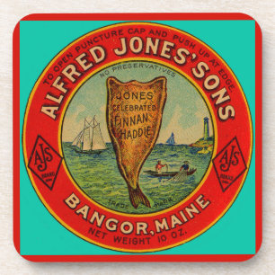 Dessous-de-verre vers 1900 Alfred Jones Sons Finnan Haddie étiquett