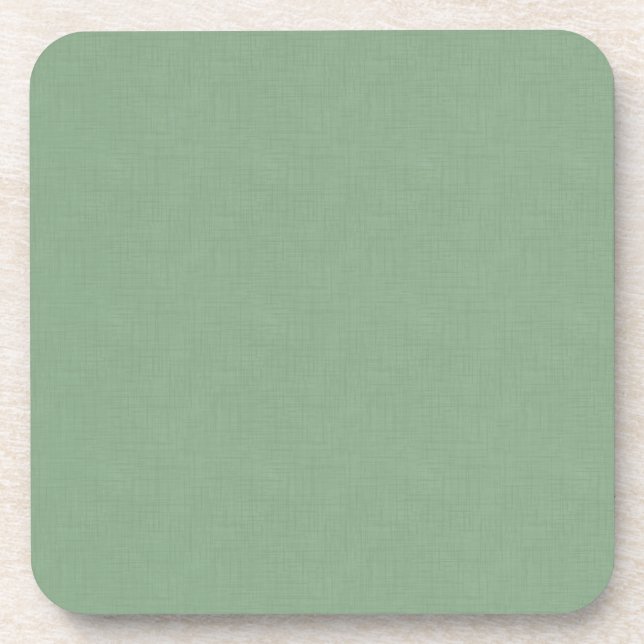 Dessous-de-verre Vert muet texturé. (Devant)