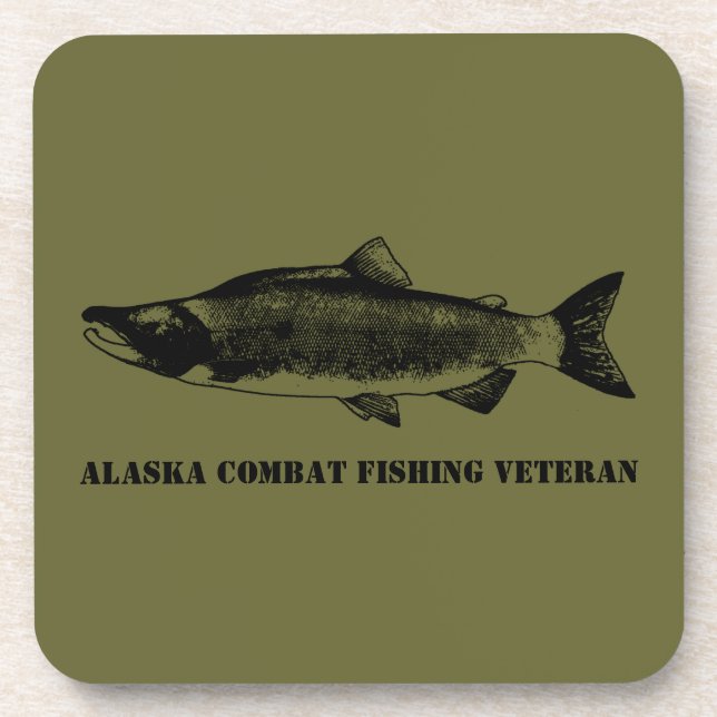 Dessous-de-verre Vétérinaire de la pêche de combat de l'Alaska (Devant)