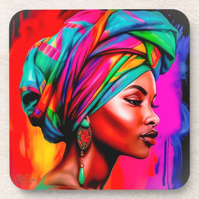 Dessous-de-verre Vibrant Beauty Series 1 (Devant)