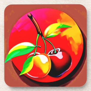 Dessous-de-verre Vibrant Cherry Duo