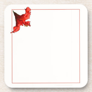 Dessous-de-verre Vibrant Hibiscus Flower