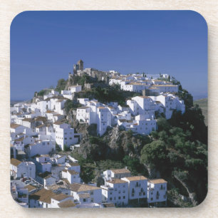 Dessous-de-verre Village blanc de Casares, Andalousie, Espagne