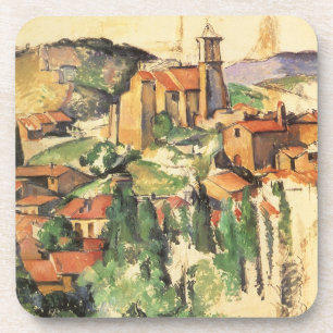 Dessous-de-verre Village de Gardanne par Paul Cezanne, Art ancien