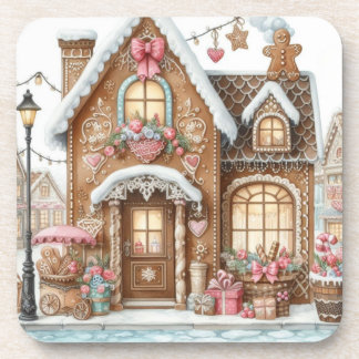 Dessous-de-verre Village de Maison en Pain d'Épice