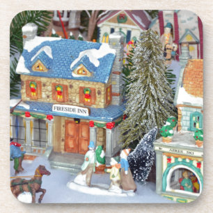 Dessous-de-verre Village de Noël miniature