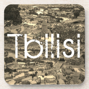 Dessous-de-verre Ville d'architecture de Tbilissi en Géorgie