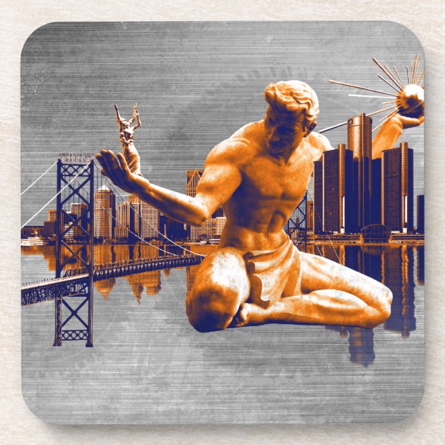 Dessous-de-verre Ville de Détroit (Devant)