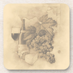 Dessous-de-verre Vin et fromage