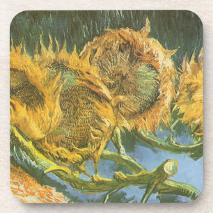 Dessous-de-verre Vincent van Gogh - Nature morte : Quatre tournesol
