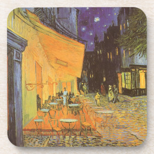 Dessous-de-verre Vincent van Gogh - Terrasse de café la nuit