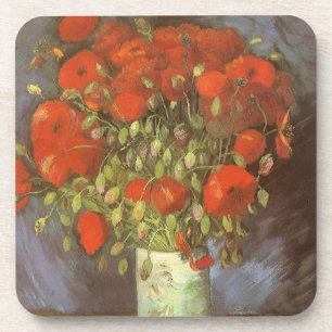 Dessous-de-verre Vincent van Gogh Vase à vie morte avec des pavots 