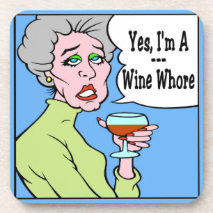 Dessous de verre vinicole comique
