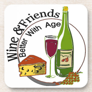 Dessous-de-verre Vins Et Amis Mieux Avec L'Âge