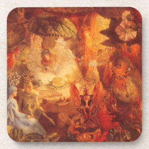Dessous-de-verre Vintage Fairy Tale The Captive Robin par Fitzgeral
