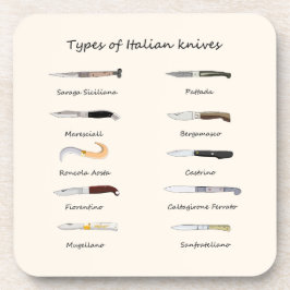 Dessous-de-verre Vintage Italian Knives Pattern 