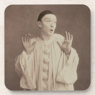 Dessous-de-verre Vintage Pierrot Clown