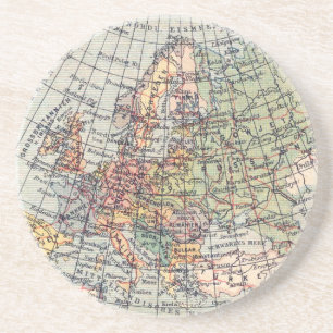 Dessous de verre vintages de carte