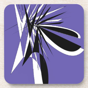 Dessous de Verre Violet au Design Graphique Modern
