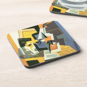 Dessous-de-verre Violon et verre de Juan Gris, Cubisme Vintage