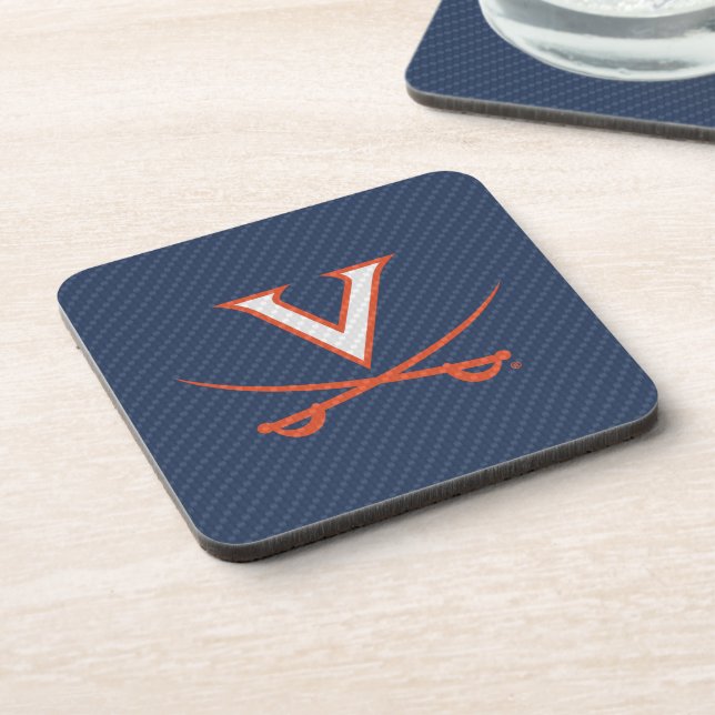Dessous-de-verre Virginia Cavaliers Fibre de carbone (Côté gauche)