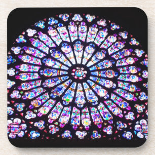 Dessous-de-verre Vitrail de Paris Notre-Dame - La Rose