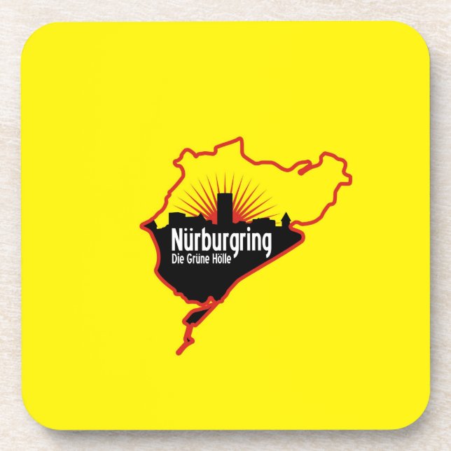 Dessous-de-verre Voie de course de Nurburgring Nordschleife, (Devant)