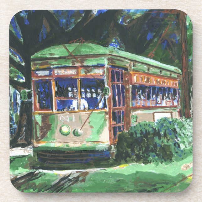 Dessous-de-verre Voiture de la Nouvelle-Orléans (Devant)