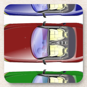 Dessous-de-verre Voitures colorées