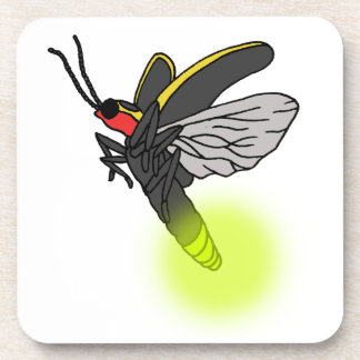 Dessous-de-verre vol 2 d'insecte de foudre allumé