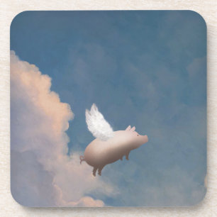 dessous de verre volants de porcs