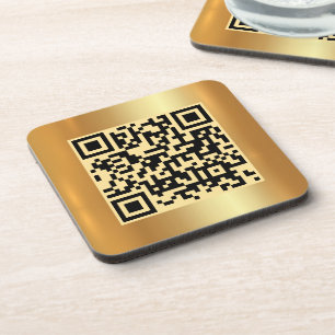 Dessous-de-verre Votre Modèle de Carré de logo QR Code personnalisé