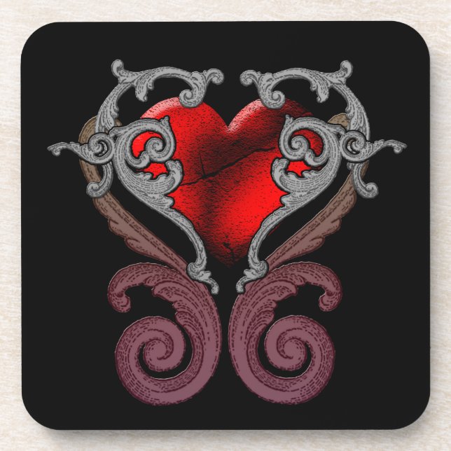 Dessous-de-verre Vous Avez Mon Coeur (Rouge) (Devant)